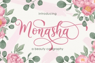 Monasha | Beauty Calligraphy Font Download