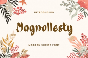 Magnollesty Modern Script Font Font Download