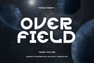 Overfield - Futuristic gaming font Font Download