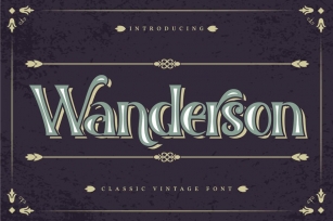 Wanderson | Classic Vintage Font Font Download