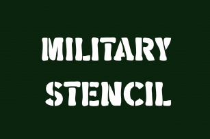 Military Stencil Font Download