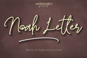 Noah Letter Font Download