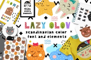 Lazy Olov - Scandinavian Color Font Font Download