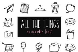 All The Things - Everyday Doodles Font Font Download