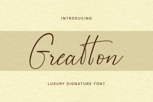 Greatton Font Download