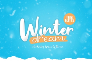 Winter Dream Trio Font Font Download