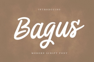 Bagus - Modern Script Font Font Download