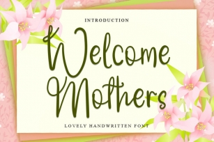Welcome Mothers Font Download