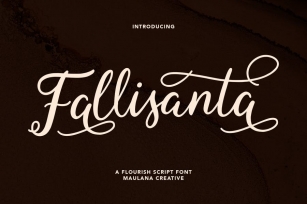 Fallisanta Flourish Font Font Download