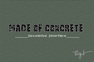 Made of Concrete Font Download