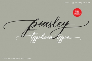 Piasley - Font Download