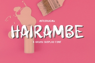 Hairambe - Brush Font Download
