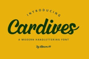 Cardives Font Download