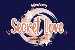 Secret Love - Handwritten Font Font Download