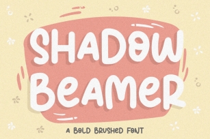 Shadow Beamer Bold Brushed Font Font Download