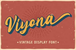 Viyona - Vintage Display Font Font Download