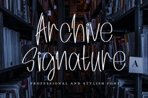 Archive Signature Font Download