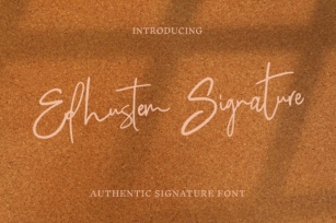 Edhustem Signature Font Download