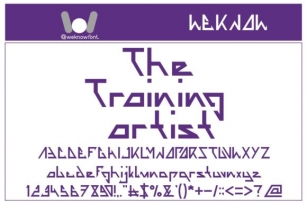 The Training Artist Font Download