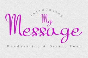 My Message Font Download