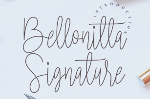 Bellonitta Signature Font Download