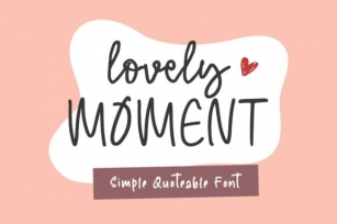 Lovely Moment Font Download