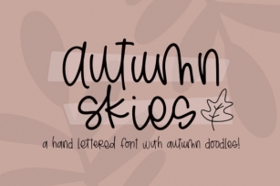 Autumn Skies Font Download