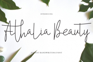 Athalia Beauty Font Download