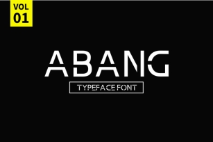 Abang Typeface Font Font Download