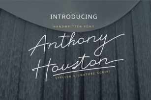 Anthony Houston Font Download
