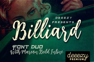 Billiard Font Duo Font Download