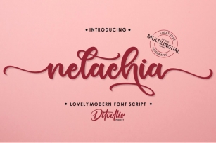 nelachia - Lovely Font Script Font Download