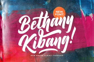 Bethany Kibang - Bold Script Font Font Download