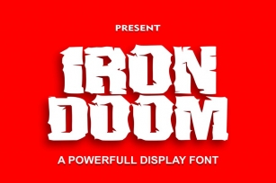 IRon Doom - Powerful Display Font Font Download