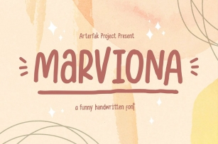 Marviona - Sweet Handwritten Font Download