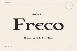 Freco - Modern Serif Font Font Download