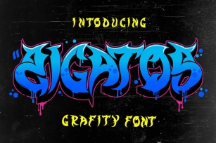 Zigatos - Strong Graffiti Font Font Download