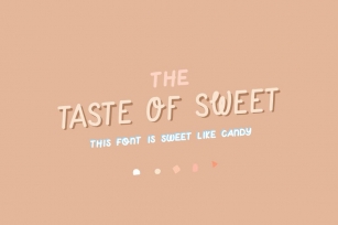 Taste of Sweet | a cute handwritten quote font Font Download