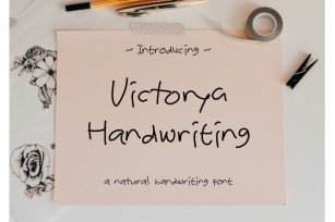 Victorya Handwriting Font Download