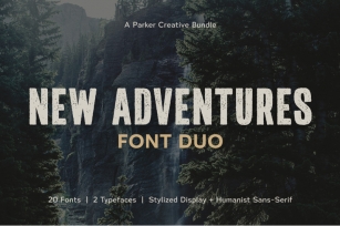 New Adventures | Font Duo Font Download
