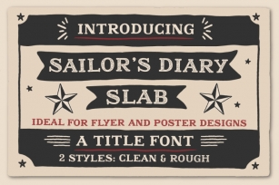 Sailors Diary Title Slab Font Download