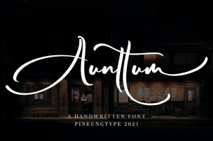 Aunttum Font Download