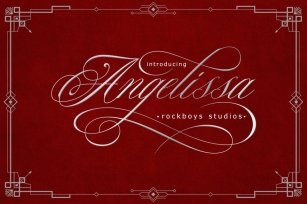Angelissa - A Calligraphy Font Font Download