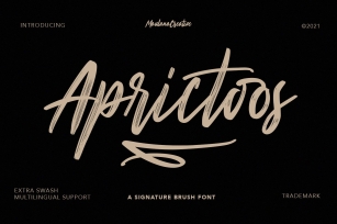 Aprictoos Signature Brush Font Download