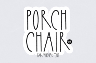 PORCH CHAIR a Farmhouse Font Download