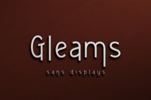 Gleams sans display Font Download