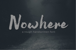 Nowhere Handwritten Brush Font Download