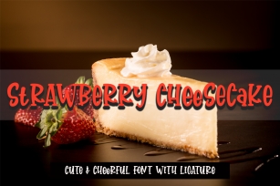 Strawberry cheesecake Font Download