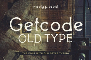 Getcode Old Type Machine Font Download
