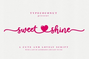Sweet Shine Feminine Font Font Download